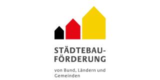 Abgebildet ist das Logo der Städtebauförderung von Bund, Ländern und Gemeinden. 